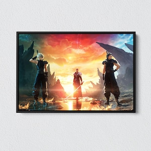 Final Fantasy Canvas Art: Gamer Room Decor, Framed Canvas Print