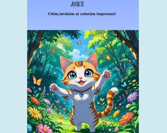 Poveřti cu Tâlc - 5 つの道徳的な物語 + 10 のぬり絵 - ルーマニア語のデジタル PDF ブック - 即時ダウンロード