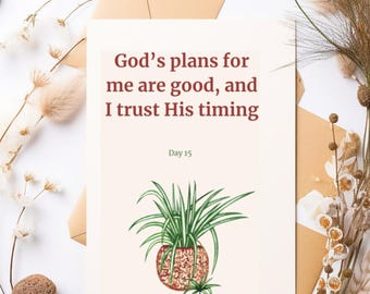 Tägliche christliche Affirmationskarten & geführte Arbeitsblätter - Ermutigung zum Glaubensaufbau, Inspiration aus der Schrift und Journal für spirituelles Wachstum