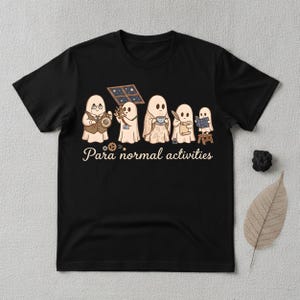 Activités paranormales PNG, T-shirt d'Halloween fantôme pour enseignant spécialisé, Design de sublimation d'automne