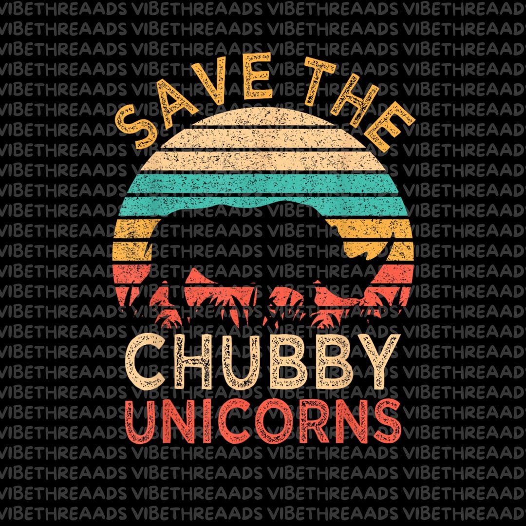 Maglietta Divertente Save The Chubby Unicorns - Unisex Bambini E Adulti - Vari Colori