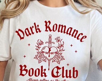 Dark Romance PNG Bookish Fantasy PNG BookTok Merch Cozy Reader Aesthetic Romantasy Tshirt Design Book Smut Morally Grey
