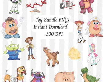 Zestaw postaci z zabawek „Kosmiczny strażnik” w formacie PNG, Toy Story Land, park rozrywki, sublimacja, plik cyfrowy DTF