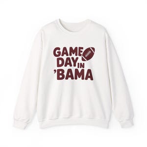 Alabama Game Day Sweatshirt – Bama Football Crewneck – Unisex Gameday Pullover – Crimson Tide College Shirt – Southern Fall Outfit