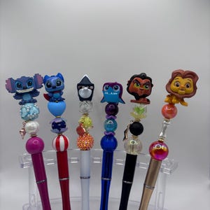 Handmade DIY beaded pen! Stitch and more doorables