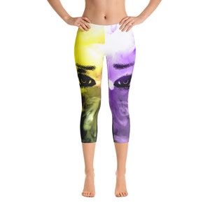 Overwatch Inspired: Moira Eyes Capri Leggings