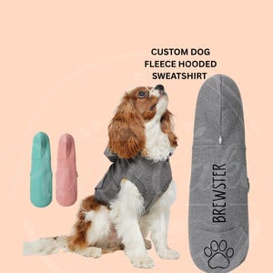 Custom dog sweatshirt hoodie fleece  jacket, dog jacket, hoodie , personalized dog fleece, personalized pet jacket, personalized dog hoodie
