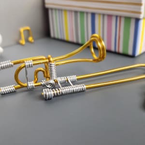 Handmade Trombone Sculpture