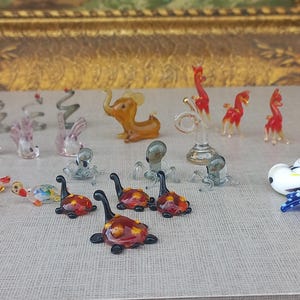 Murano Glas, Miniature Glasfiguren