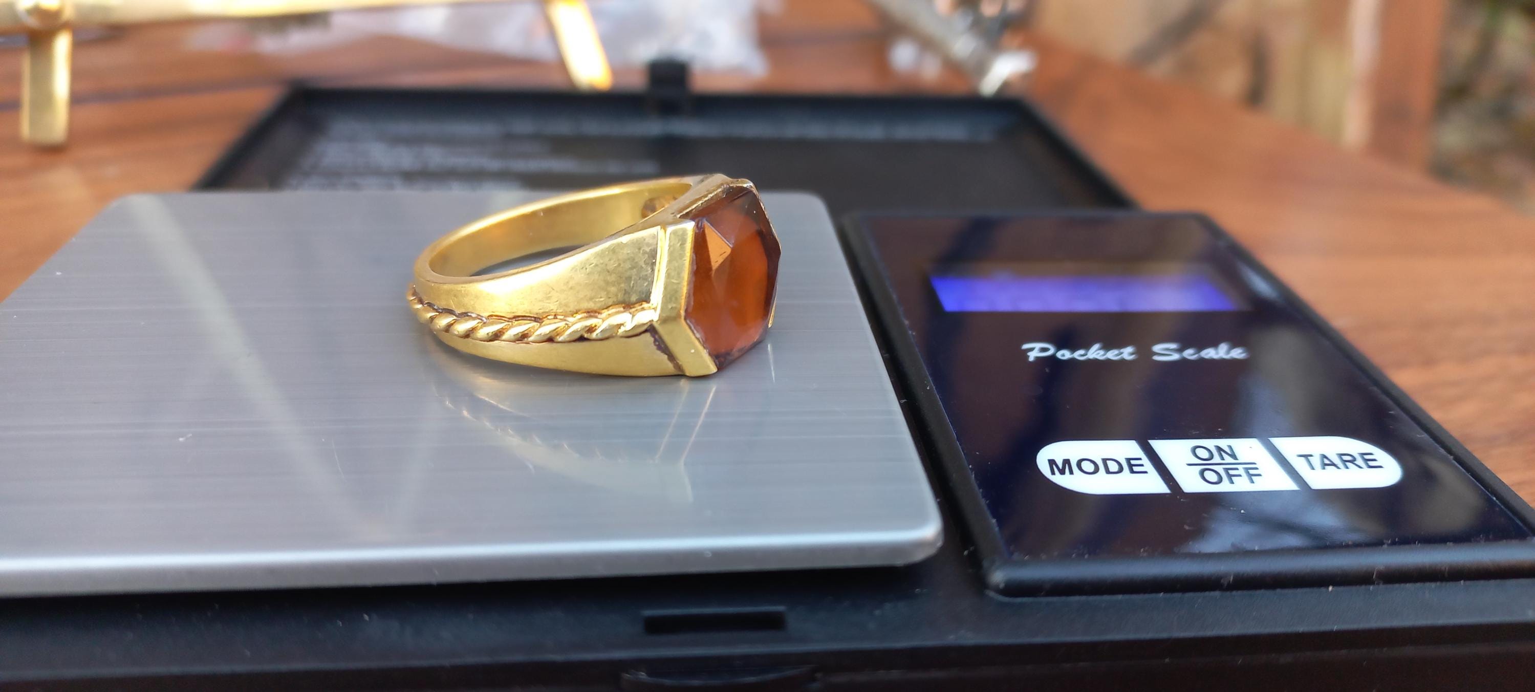 Franklin Mint 14k 585 Gold 925 Sterling Silver Men's Ring - Etsy