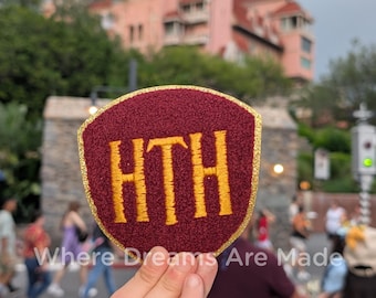 Tower of Terror Chenille Patch, Embroidered Iron-On Badge, Hollywood Studios Patch
