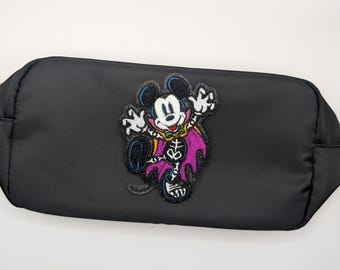 Skeleton Mickey Makeup Bag | Halloween Cosmetic Pouch | Disney Halloween Bag