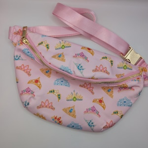 Princess Tiaras Fanny Pack, Disney Bum Bag, Hip Bag, Magic Kingdom Fanny Pack - Theme Parks Bag