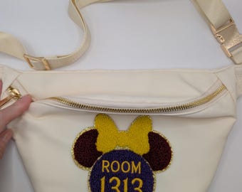 Riñonera de la Torre del Terror, bolso de Hollywood Studios Park, bolso de cadera de Minnie Mouse