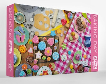 Baking Day 1000 Piece Jigsaw Puzzle - Baking Gift - Made in UK - Eco Friendly Puzzle - Gift for Bakers and Cake Lovers