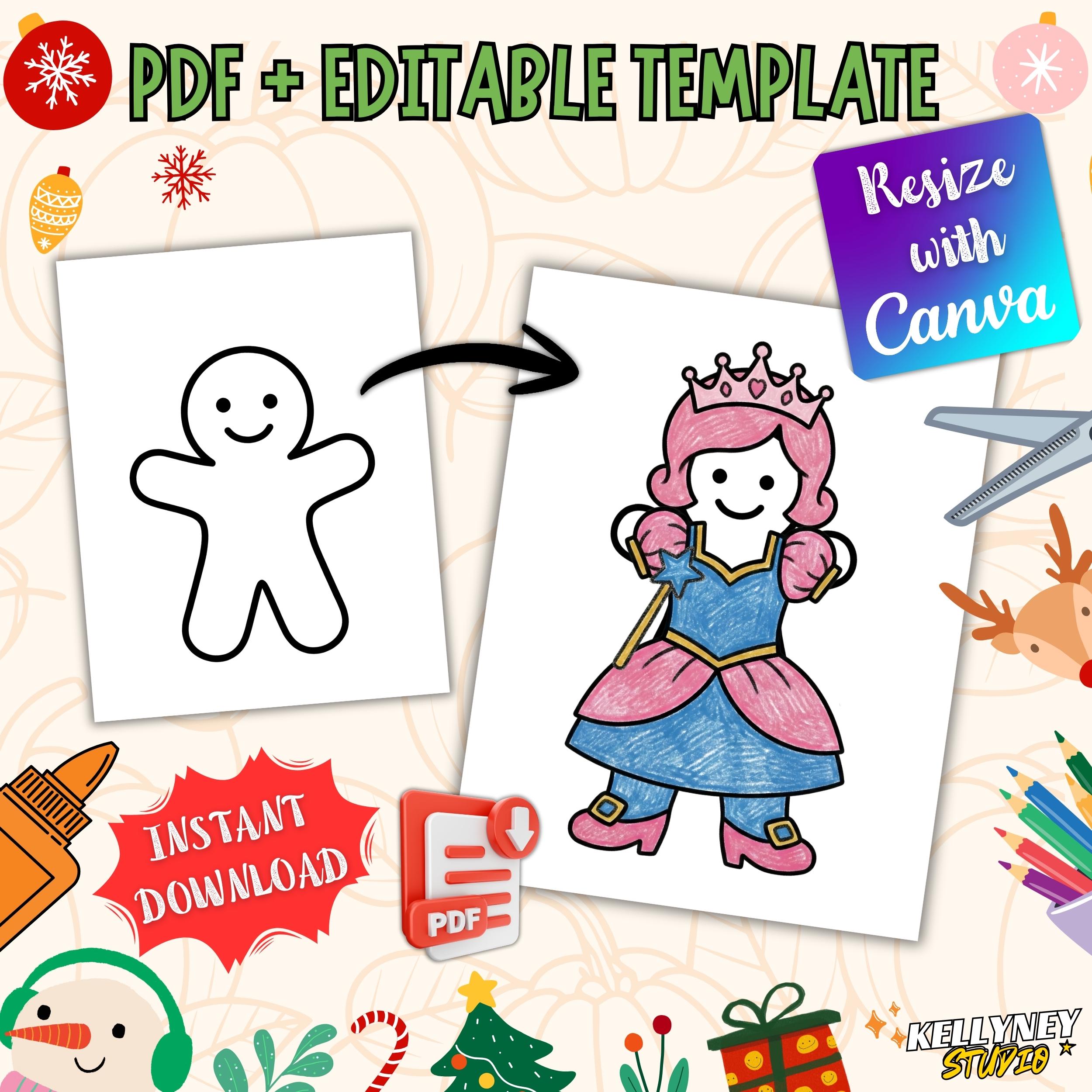 Disguise a Gingerbread Man Project Princess Printable Christmas Kids…