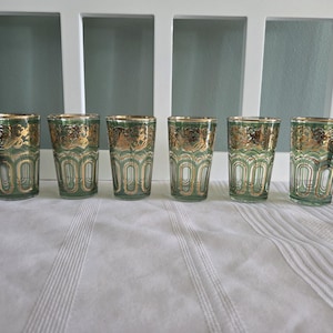 Moroccan tea glasses