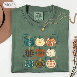 Pumpkin Harvest Season Tee, Seasonal Pumpkin Vibes Shirt, Thanksgiving Tee, Fall Lover Gift