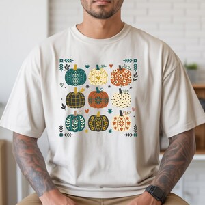 Pumpkin Harvest Season Tee, Seasonal Pumpkin Vibes Shirt, Thanksgiving Tee, Fall Lover Gift