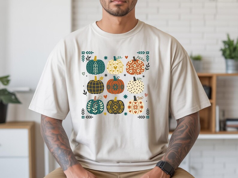 Pumpkin Harvest Season Tee, Seasonal Pumpkin Vibes Shirt, Thanksgiving Tee, Fall Lover Gift