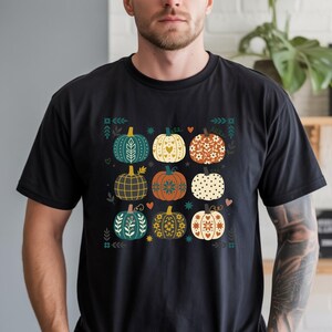 Pumpkin Harvest Season Tee, Seasonal Pumpkin Vibes Shirt, Thanksgiving Tee, Fall Lover Gift