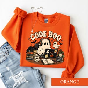 Code Boo Halloween Shirt, Funny Programmer Ghost Tee, Software Developer Gift