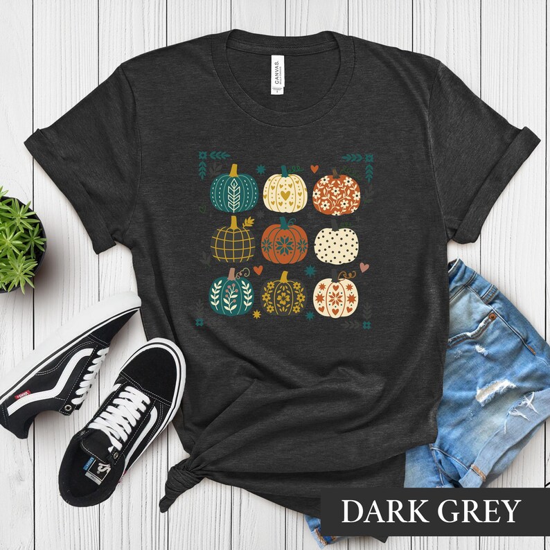 Pumpkin Harvest Season Tee, Seasonal Pumpkin Vibes Shirt, Thanksgiving Tee, Fall Lover Gift