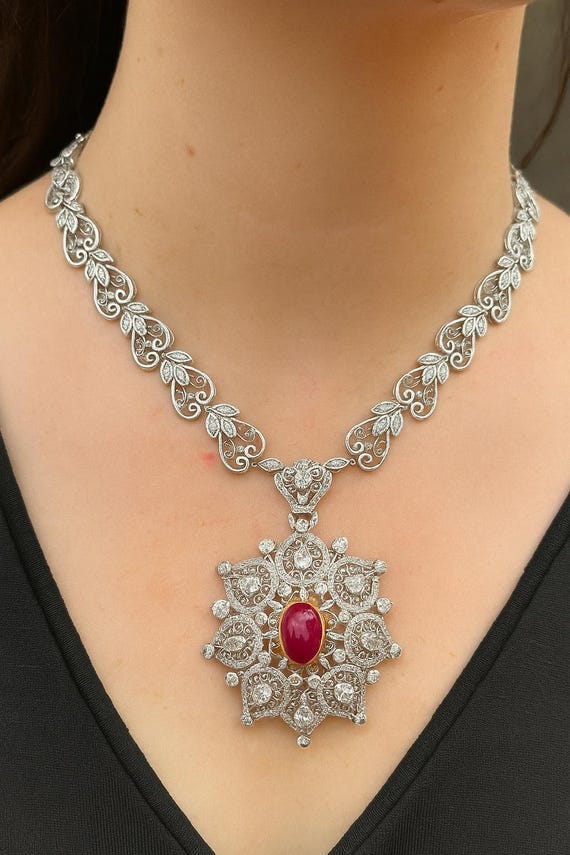 Burmese Ruby Necklace Are Rubies Or Diamonds More Expensive 18