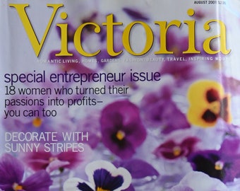 Victoria Magazine - Vintage - August 2001 - "Special Entrepreneur Issue"