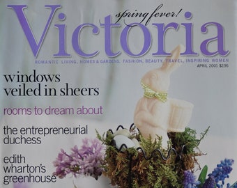 Victoria Magazine - Vintage - April 2001 - "Windows Veiled In Sheers"
