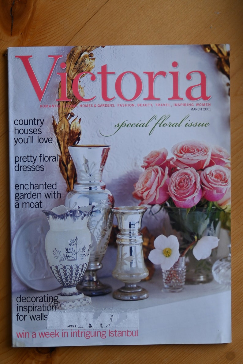 Victoria Magazine Vintage March 2001 Special Floral Issue image 1