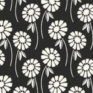 POP Sugar by Heather Bailey for Figo Fabrics - Woven | Upsy Daisy in Licorice | sold by the quarter yard, choose your cut