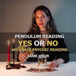 Psychic Pendulum Reading: Yes or No Answer in 1 Hour, Accurate Pendulum, Telepathic Insights