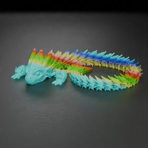 Articulated Thorny Dragon, Poseable Dragon Toy STL, monarch dragon, BIG Articulated Godzilla, Home Decor, Tabletop, DRD, 3D STl Digital