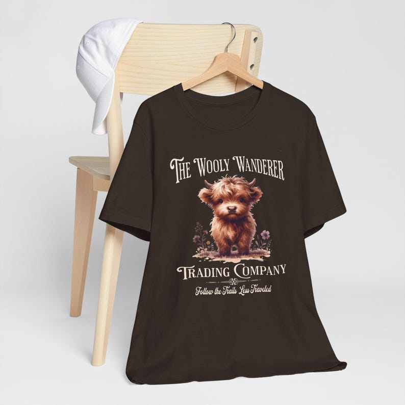 Vintage Highland Cow T-Shirt Bella Canvas Retro Farm Ad Style Cow Graphic Tee Rustic Country Aesthetic Shirt for Cow Lover Highland Cow Gift image 10