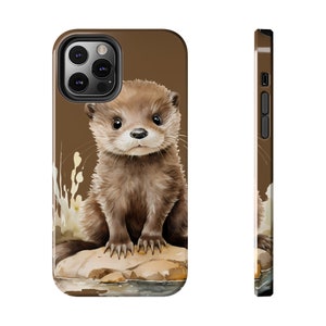 Otter Phone Case for Animal Lover iPhone Case for Her Cute Otter Gift for Nature Lover iPhone Case for Otter Lover Phone Case for Her