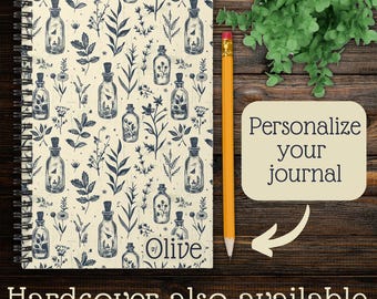 Benutzerdefinierte Botanisches Journal für Kräuterkundler Notebook Geschenkidee für Oma Journal für Mama Journal Geschenkidee Personalisiertes Journal Kräuterbuch