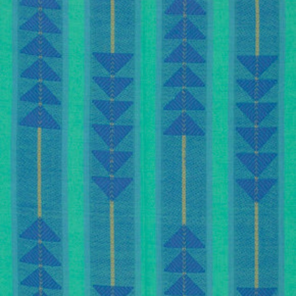 1 Fat Quarter 18”x20/22” of Loominous Woven Plaid in Traffic Denim Color by Anna Maria Horner for Free Spirit