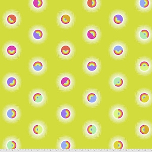 1 yard Dagdromer Pineapple Saturdaze QBTP007. ANANAS - 108" Brede QUILT BACKING - door Tula Pink