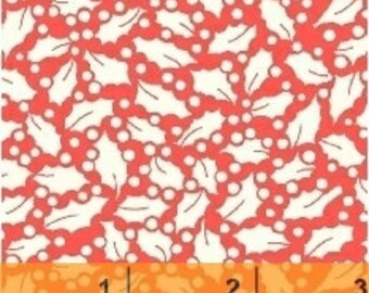 Storybook Christmas Red Holly 41744-3 by Whistler Studios for Windham Fabrics