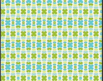 VENTE 1 Yard Color Me Retro Kitchenette Honeydew par Jeni Baker pour Art Gallery Fabrics