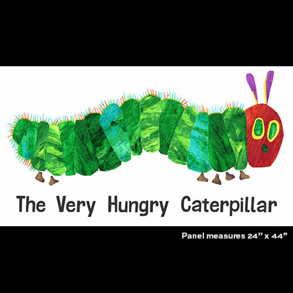 The Very Hungry Caterpillar Large Caterpillar Panel by Eric Carle for Andover Fabrics LAST ONE