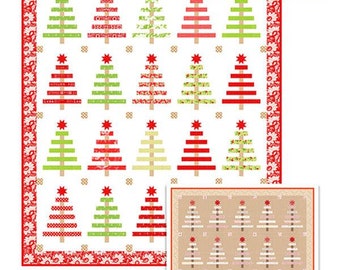 Yuletide Spruce Quilt and Table Runner Pattern FT 1826 by Joanna Figueroa of Fig Tree Quilt Company