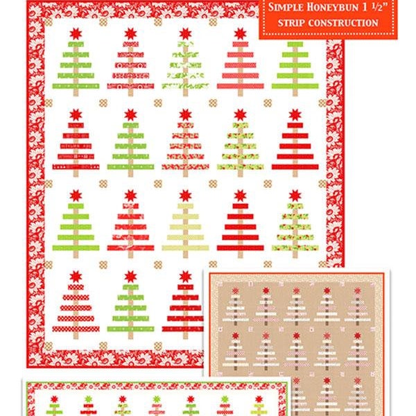 Yuletide Spruce Quilt and Table Runner Pattern FT 1826 by Joanna Figueroa of Fig Tree Quilt Company
