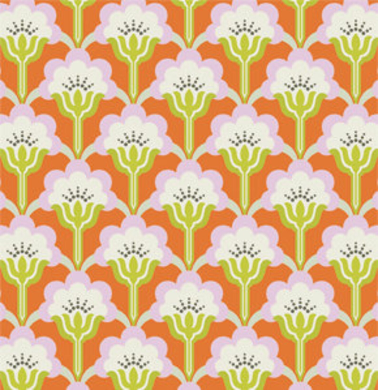 Clementine True Colors Pop Blossom Persimmon by Heather Bailey Etsy