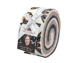 Dwell Possibility Jelly Roll 48310JR designed by Gingiber for Moda