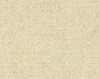 SALE 1/2 Yard Listing of Wool 80 percent Wool 20 percent Nylon Off White by Moda