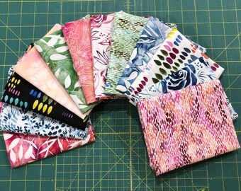 Fat Quarter Bundle of 12 from Three Collections designed by Laura Muir of Create Joy Project for Moda - LAST ONE