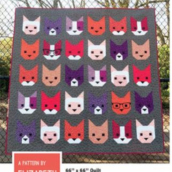 The Kittens EH 019 Quilt Pattern By Elizabeth Hartman