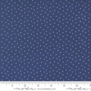 Sunwashed Midnight Blue X Print 29167 41 by Corey Yoder Coriander Quilts for Moda
